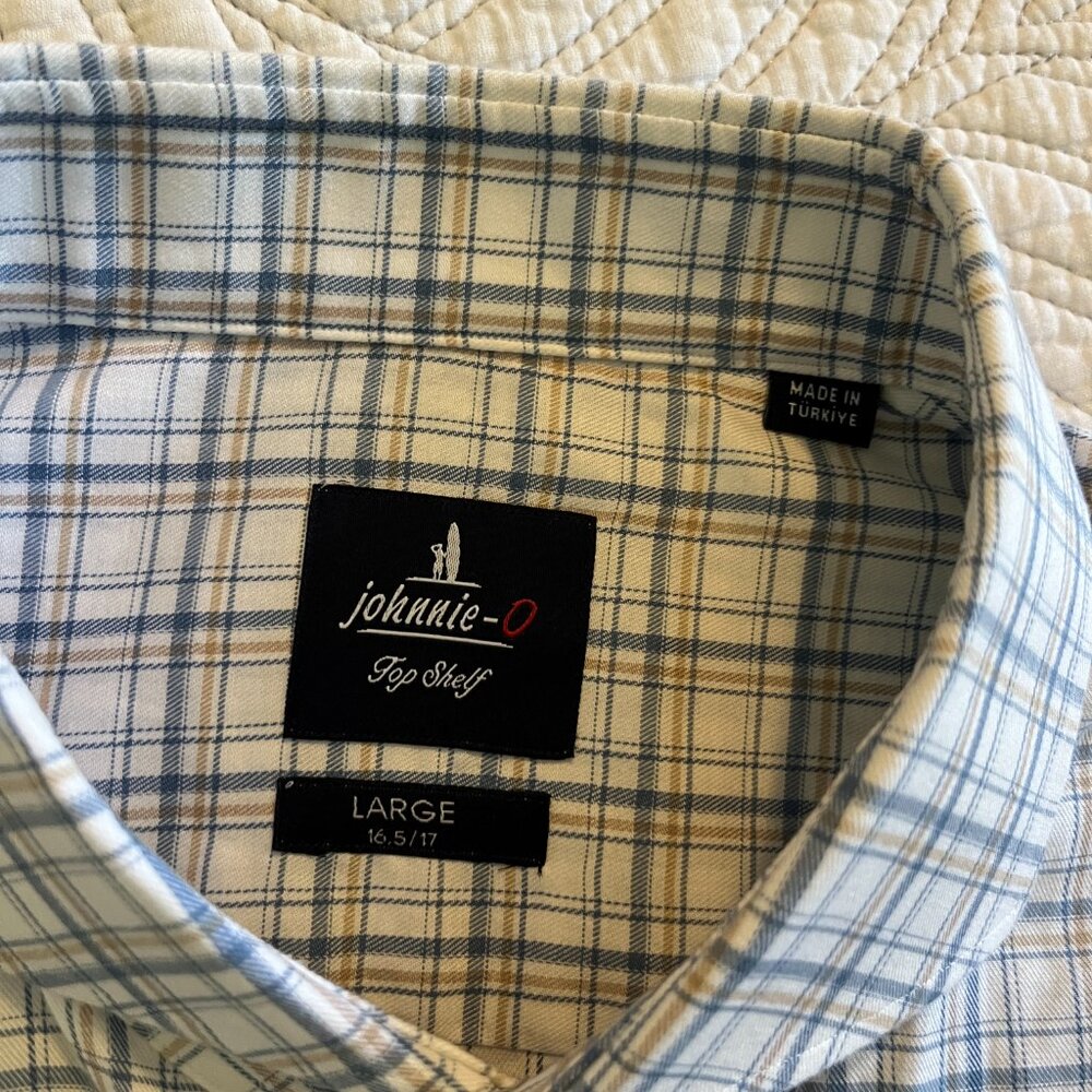 JOHNNIE-O TOP SHELF MEN'S SZ 16.5/17 LS DRESS SHIRT